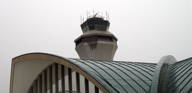 Control tower and main terminal at St. Louis Lambert