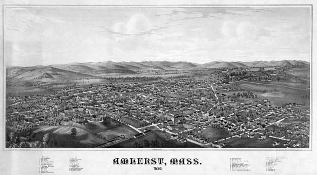 Listing of sights in Amherst, 1886