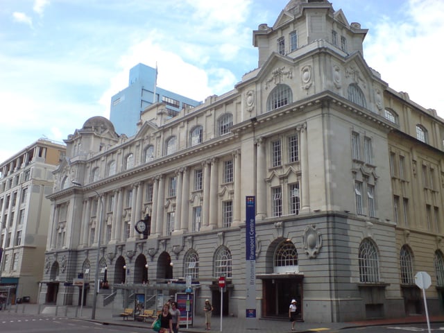 Railway lines serve the western, southern and eastern parts of the city from the Britomart Transport Centre.