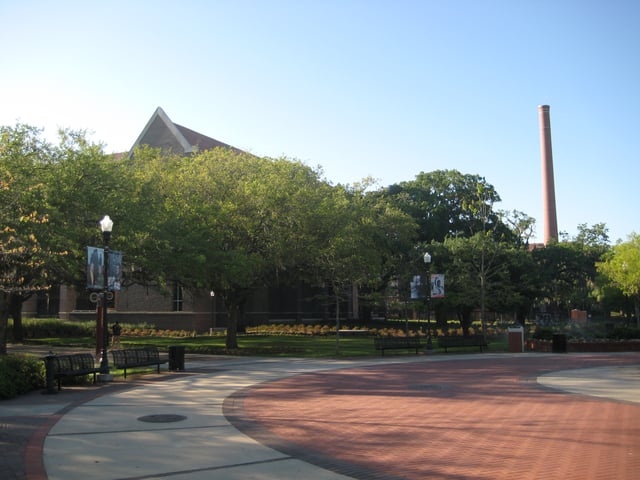 The center of campus.
