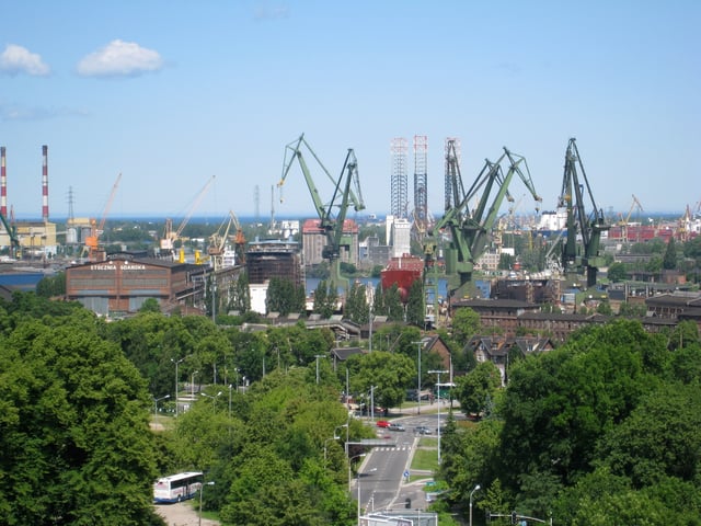 A view of the shipyard in 2009