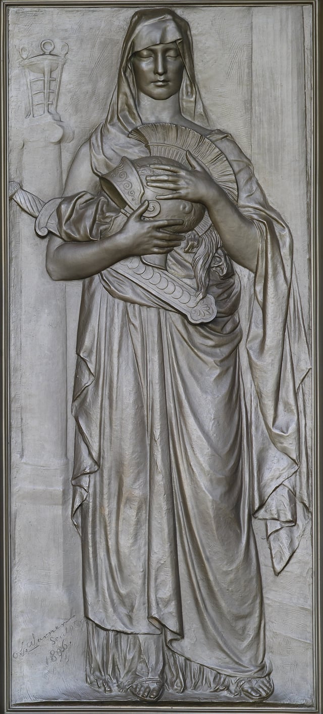 Olin Levi Warner, Memory (1896). Library of Congress Thomas Jefferson Building, Washington, D.C.