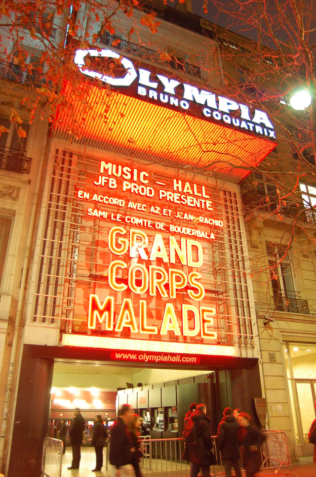 Olympia, a famous music hall