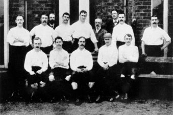 Preston North End in 1888–89, the first Football League champions, subsequently doing 'The Double'