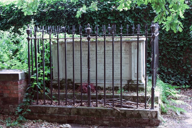 Constable's tomb at the church of St John-at-Hampstead, London