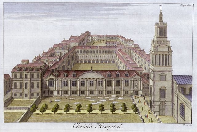 Christ's Hospital's buildings in London in 1770