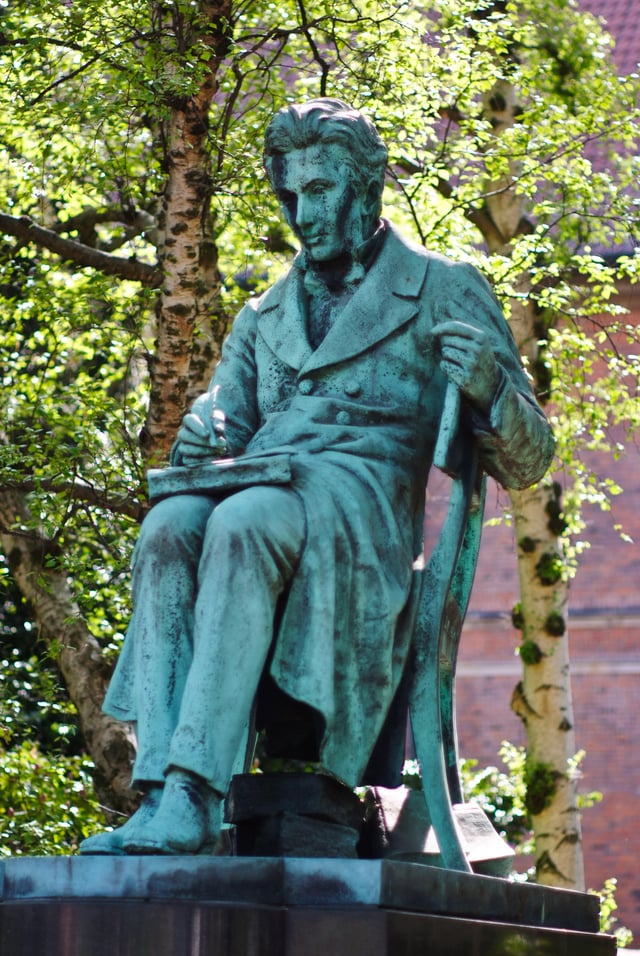 Statue of philosopher Søren Kierkegaard