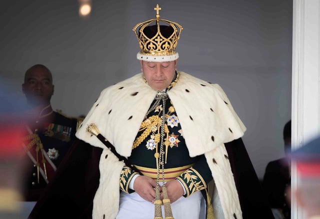King Tupou VI during his coronation on 	4 July 2015