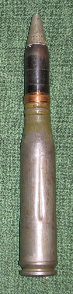 23×152mm cartridge, drill round