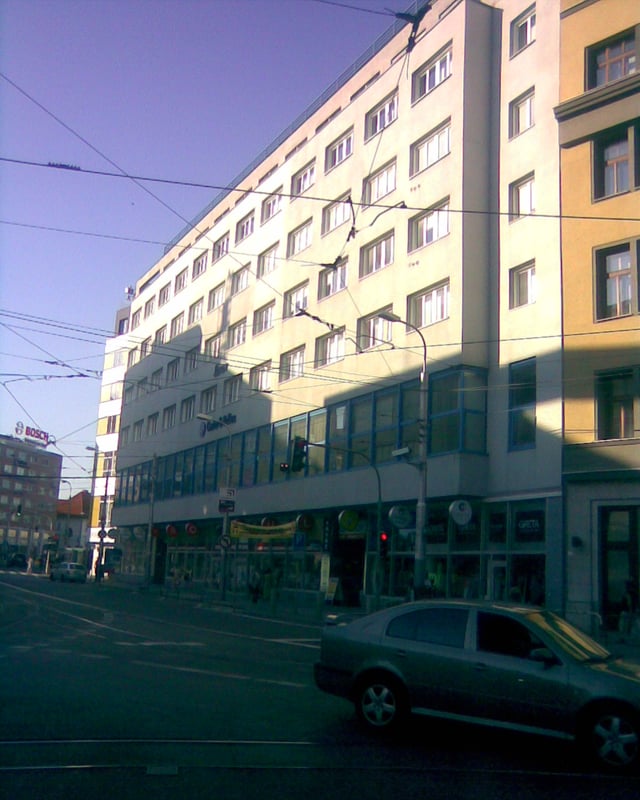 Obchodný a obytný dom Luxor (Residential and Commercial House Luxor),1937, in Bratislava (Slovakia)