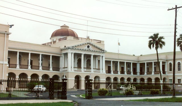 Guyana's parliament building since 1834