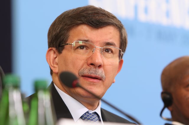 Davutoğlu at the London conference on Somalia in 2013