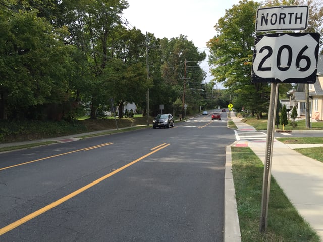 U.S. Route 206 in Princeton