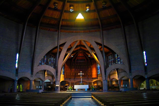 The interior of the Saint Anselm Abbey