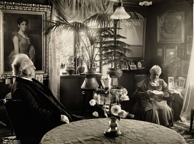 Bjørnstjerne Bjørnson and Karoline Bjørnson at Aulestad