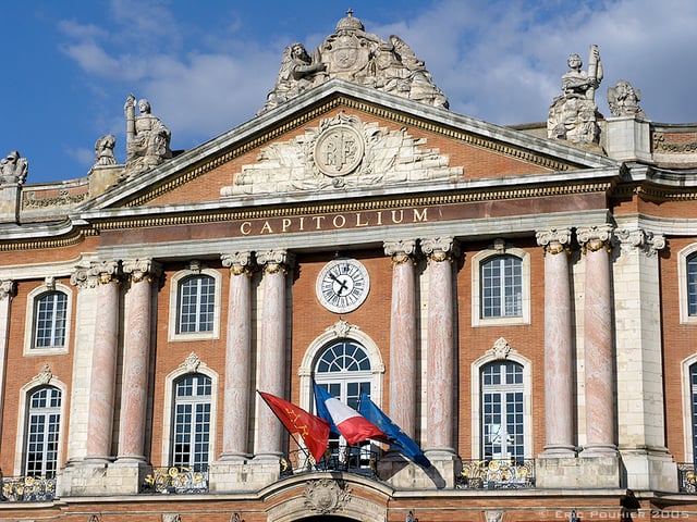 The Capitole de Toulouse, Toulouse's city hall, is an example of the 18th-century architectural projects in the city.
