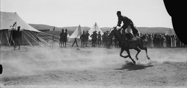 Adyghe horsemanship in Transjordan, April 1921
