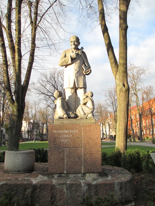 Michał Kajka monument in the Solidarity Park