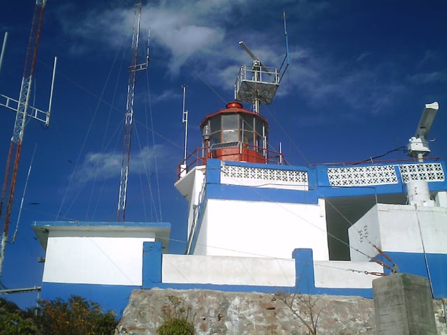 Mazatlán lighthouse seen up close.