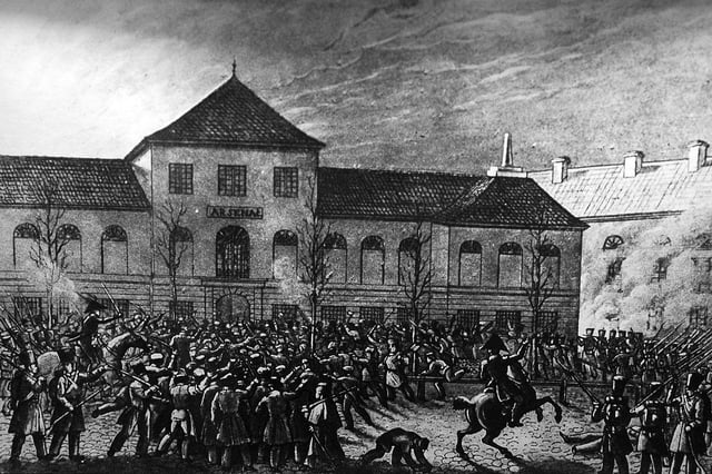 Capture of the Warsaw Arsenal by the Polish Army during the November Uprising against Tsarist autocracy, 29 November 1830
