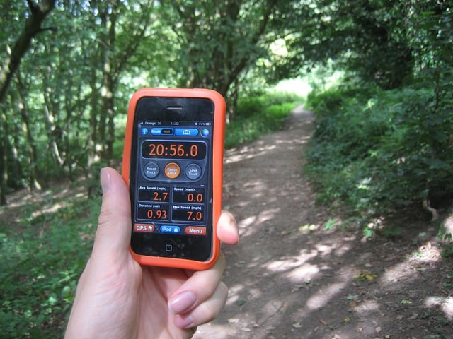 Surveying routes with a GPS receiver
