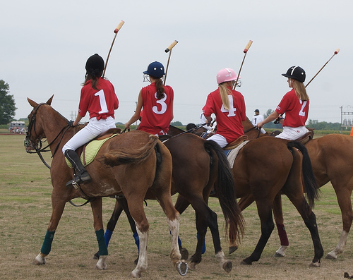 A girls' polo team, United States
