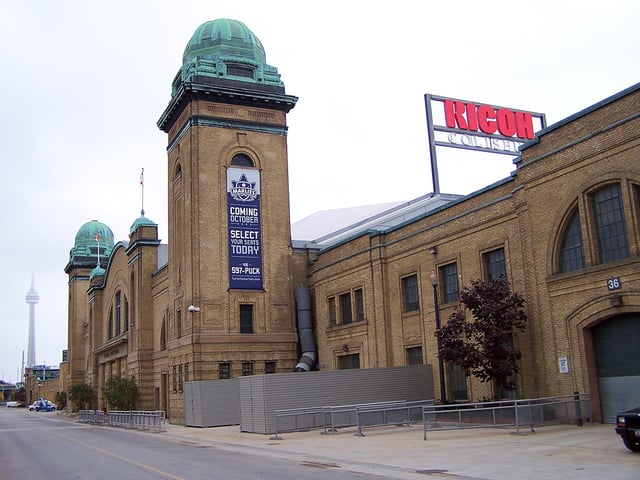 Ricoh Coliseum after being renovated in 2005 to house MLSE's Toronto Marlies