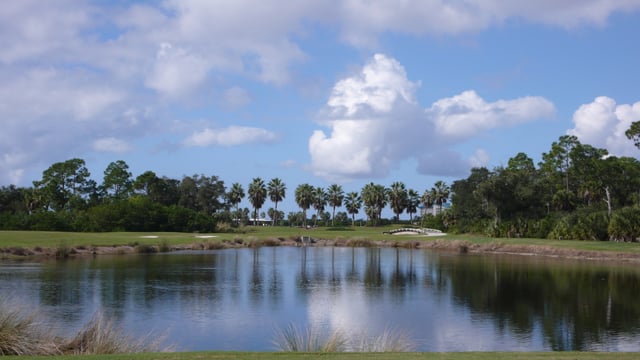 Water feature at the Shell Point Golf Course, Iona, Florida.