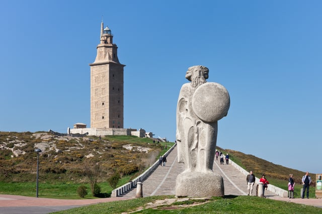 Celtic King Breogan in A Coruña