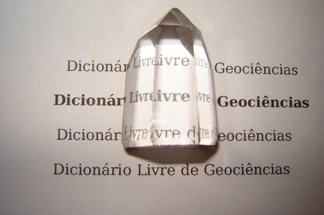 Quartz crystal demonstrating transparency