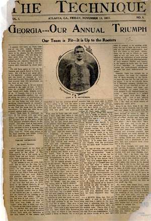 The front page of the first issue of *The Technique *