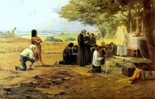 Founding of São Paulo, 1913 painting by Antonio Parreiras