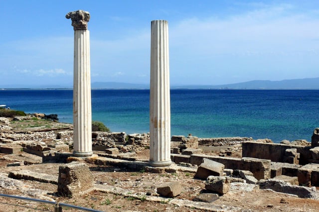 The Phoenician and subsequently Roman town of Tharros.