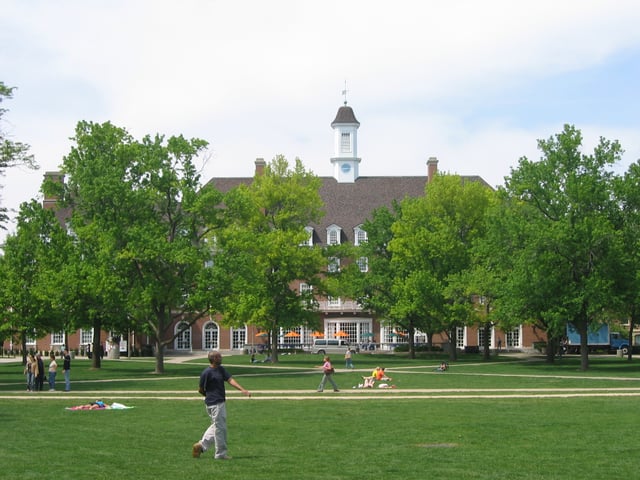 The Illini Union at the University of Illinois at Urbana–Champaign. The university is the city's top employer.