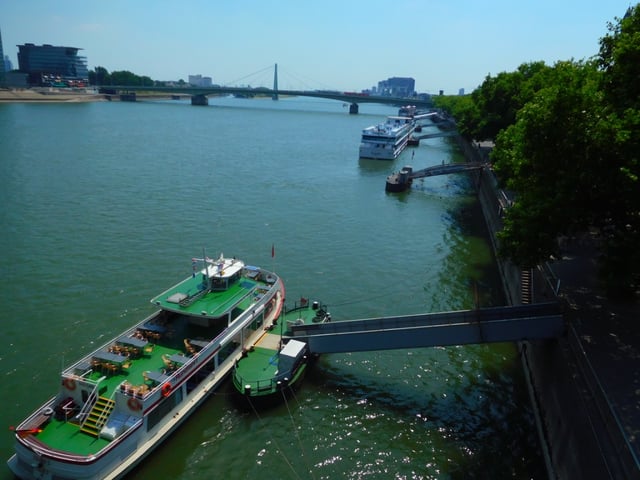 Rhine River at Cologne, Germany.