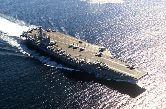 USS Nimitz, a Nimitz-class aircraft carrier