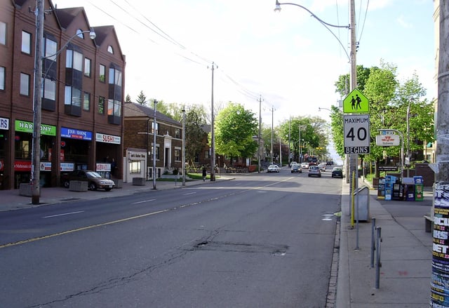 Looking north on Jane Street from Bloor