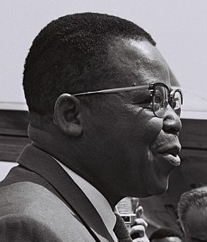 The leader of ABAKO, Joseph Kasa-Vubu, first democratically elected President of Congo-Léopoldville