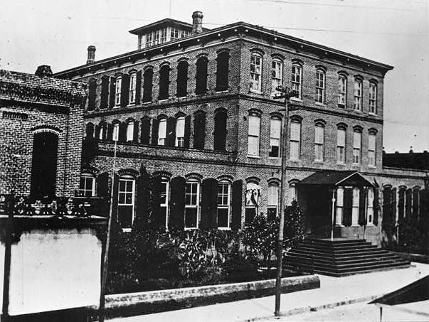 Ybor's first cigar factory c. 1900