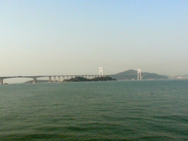 Pearl River and Humen Bridge