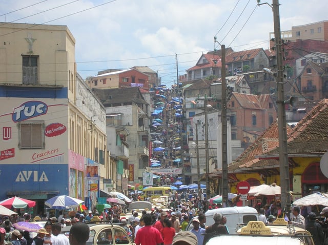 Antananarivo is the political and economic capital of Madagascar.