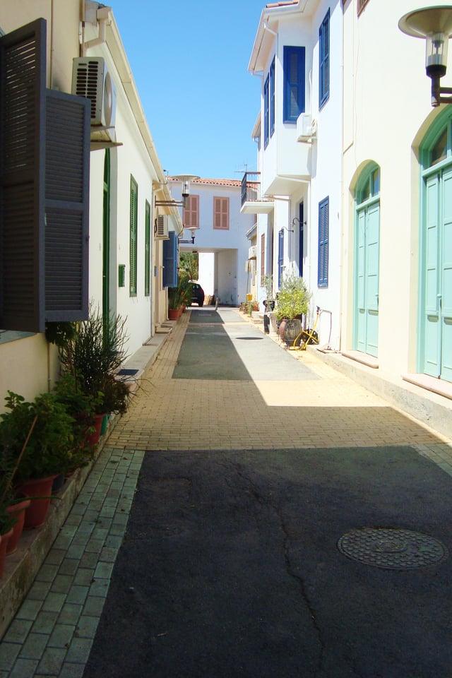 Typical Cypriot architecture in old part of Nicosia, Cyprus