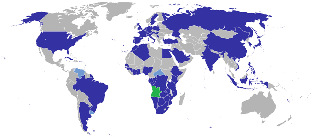 Diplomatic missions of Angola.