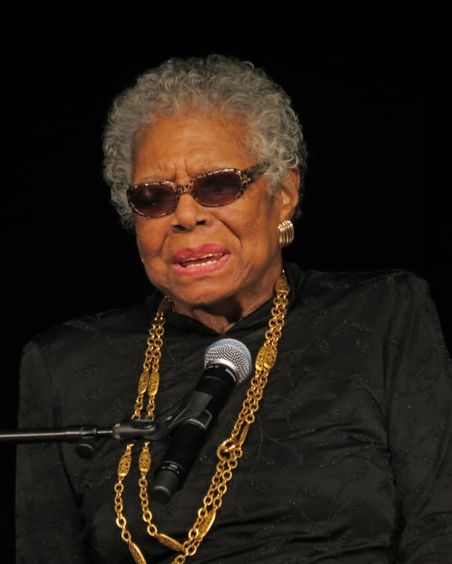 Angelou at York College in February 2013
