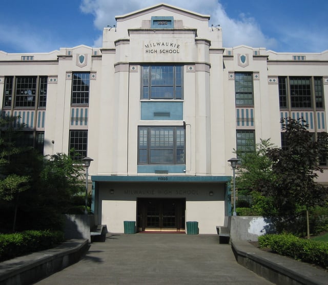 Milwaukie High School entrance
