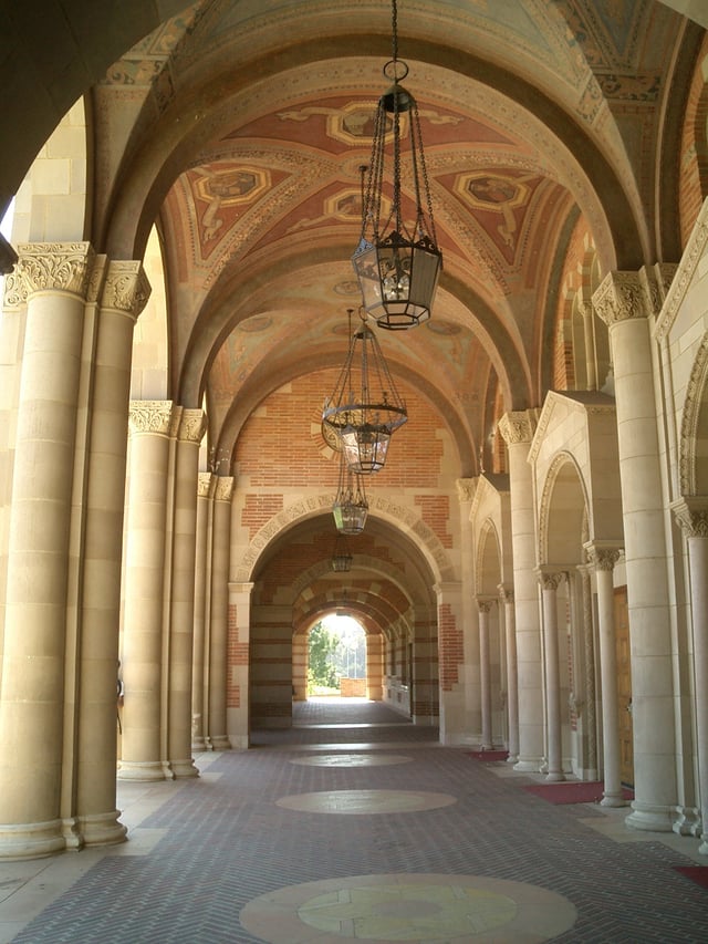 Vaulted arches of Royce Hall