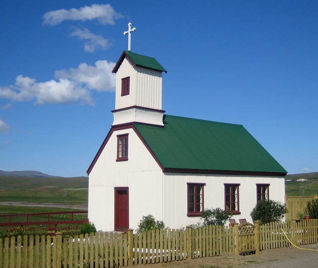 A church in the northwest of Iceland