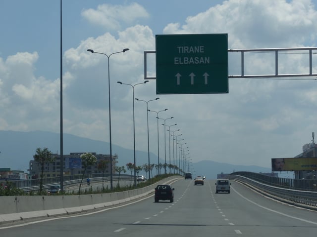 SH2 between Tirana and Durrës.