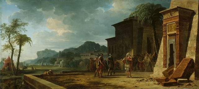 Alexander at the Tomb of Cyrus the Great, by Pierre-Henri de Valenciennes (1796)