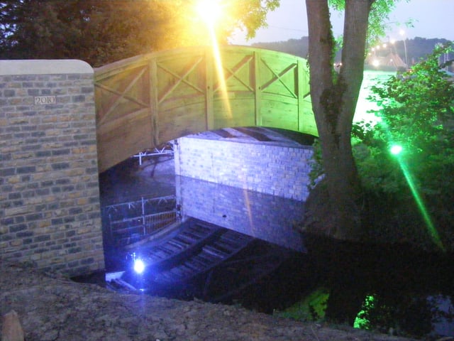 The new bridge dedicated to Arabella Churchill, which was built in 2010